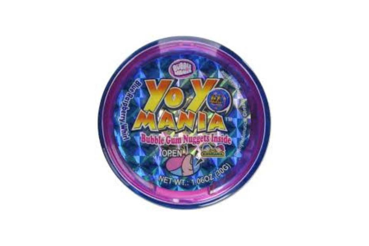 Yo Yo Mania Strawberry Spin Bubble Gum Nuggets Inside