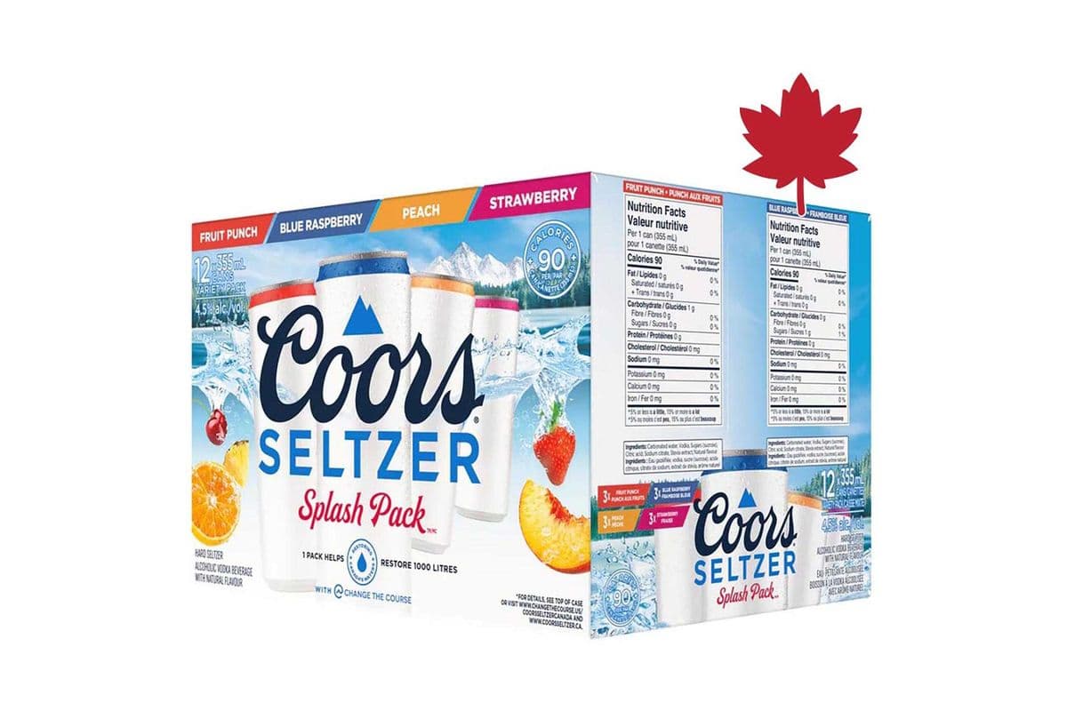Coors Seltzer Splash Pack (12 x 355 ml)