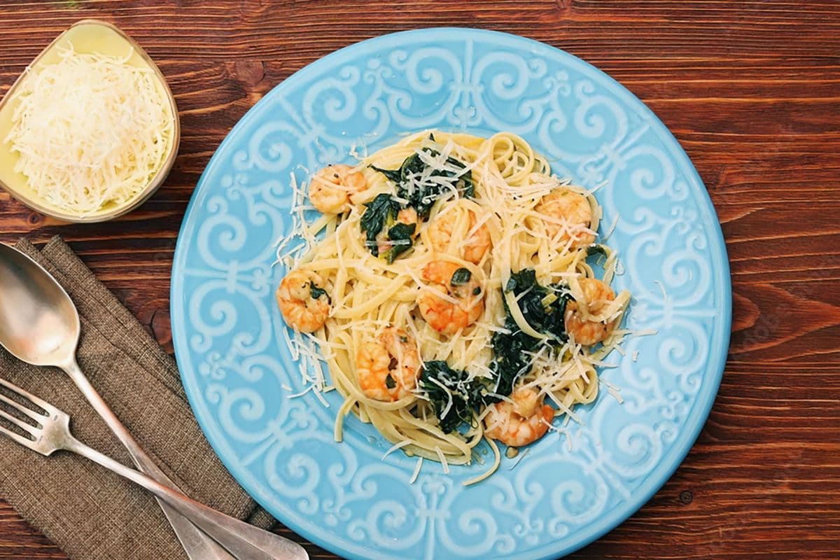 Creamy shrimp rose pasta