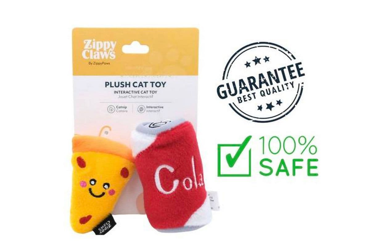 ZippyClaws - NomNomz Pizza & Cola Cat Toy