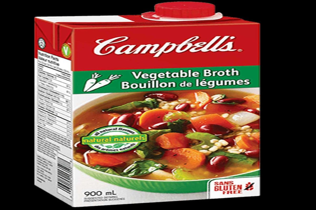 CAMPBELLS VEGETABLE BROTH (900ML) (20 Cal)