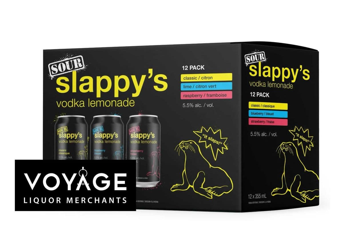 Slappy's Sour Lemonade Mixer (12 x 355ml)
