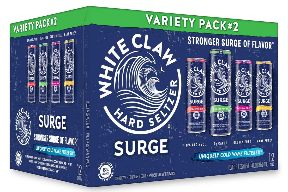 White Claw Surge Variety Pack (12 x 355 ml)