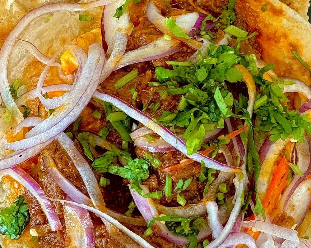 KERALA PAROTTA WITH LAMB BOTI