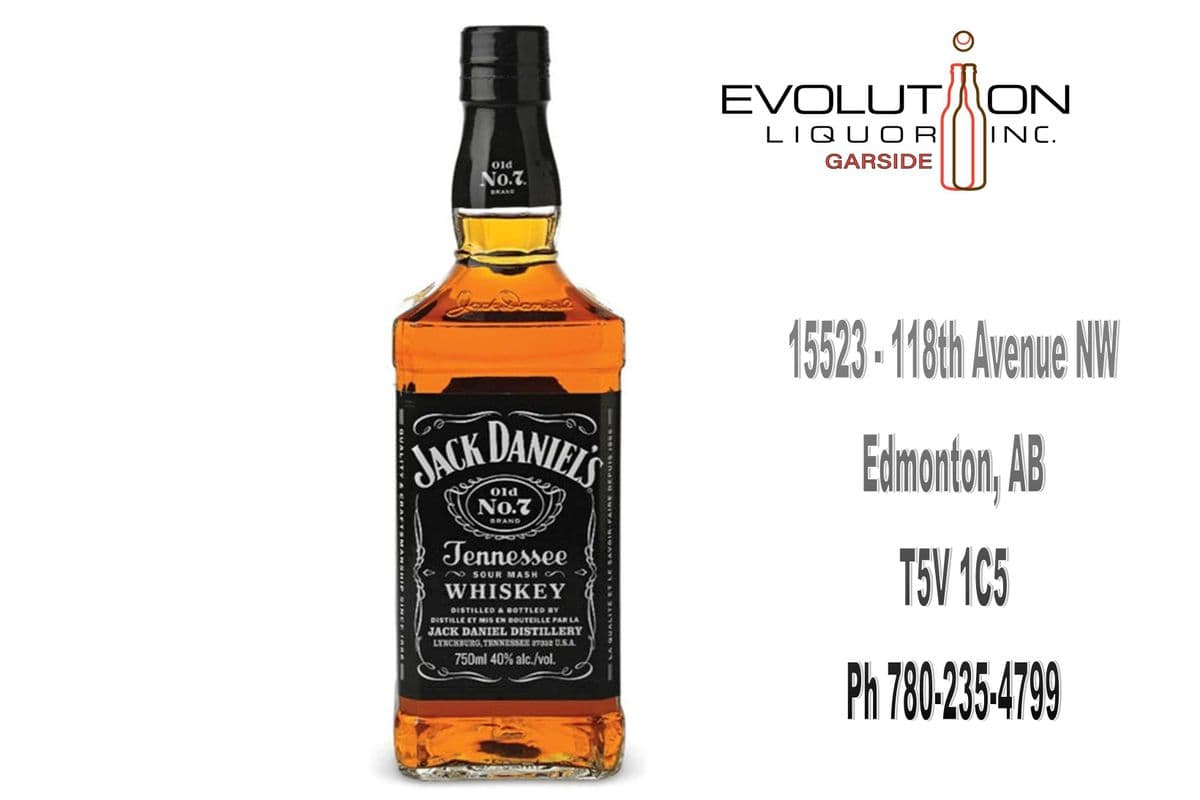 Jack Daniel's Old No. 7 Tennessee Whiskey 0750G (1 x 750ml Glass Bottle)