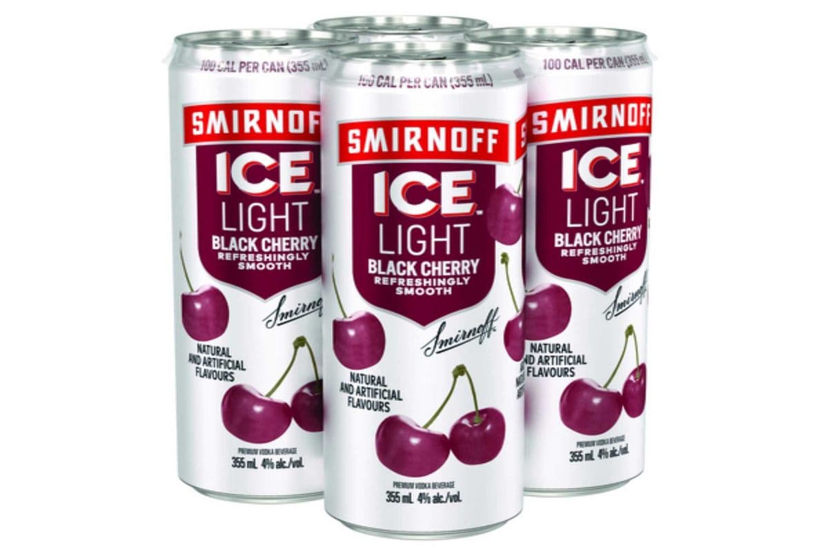 Smirnoff Ice Light Black Cherry & Soda (4 x 335 ml Cans)
