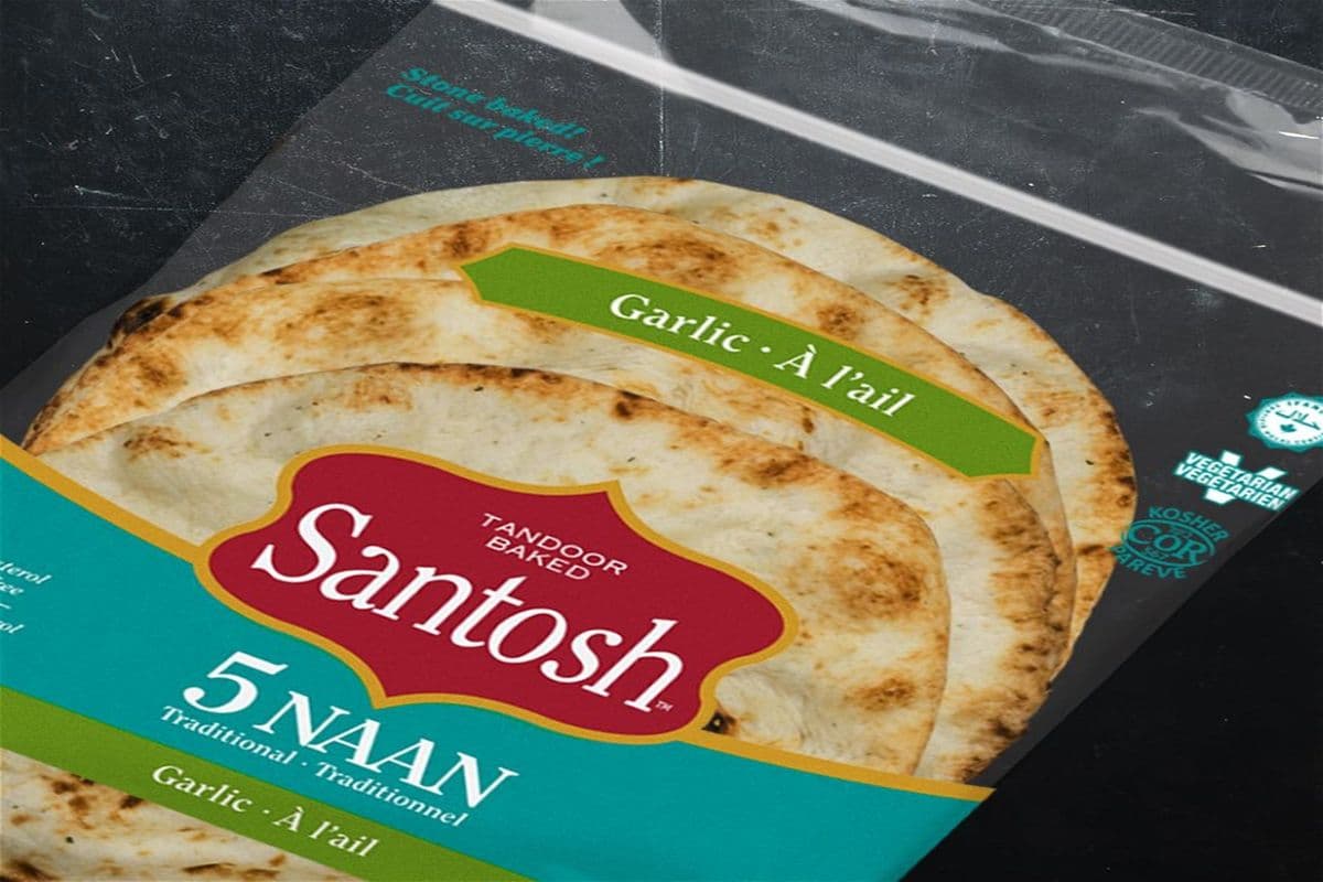 Santosh Naan Garlic (5packs) (500g)