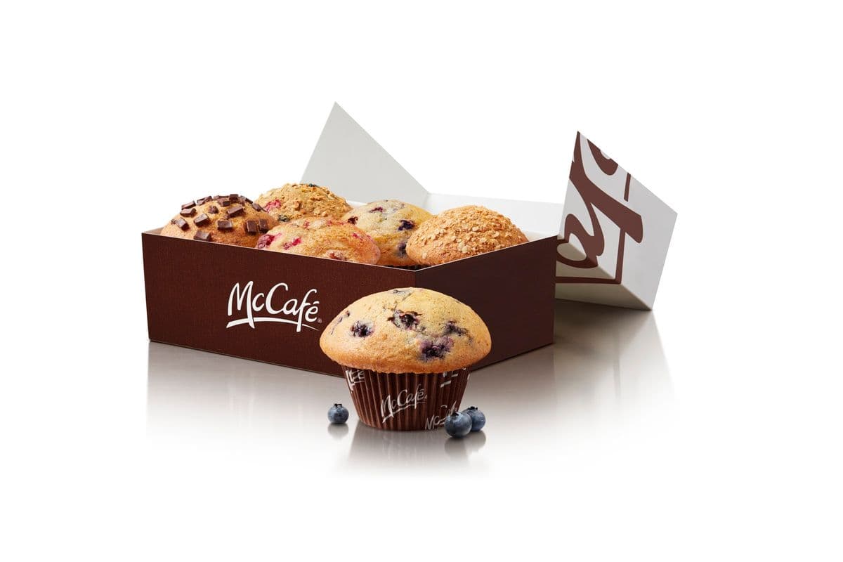 6 Baked Muffins Assorted