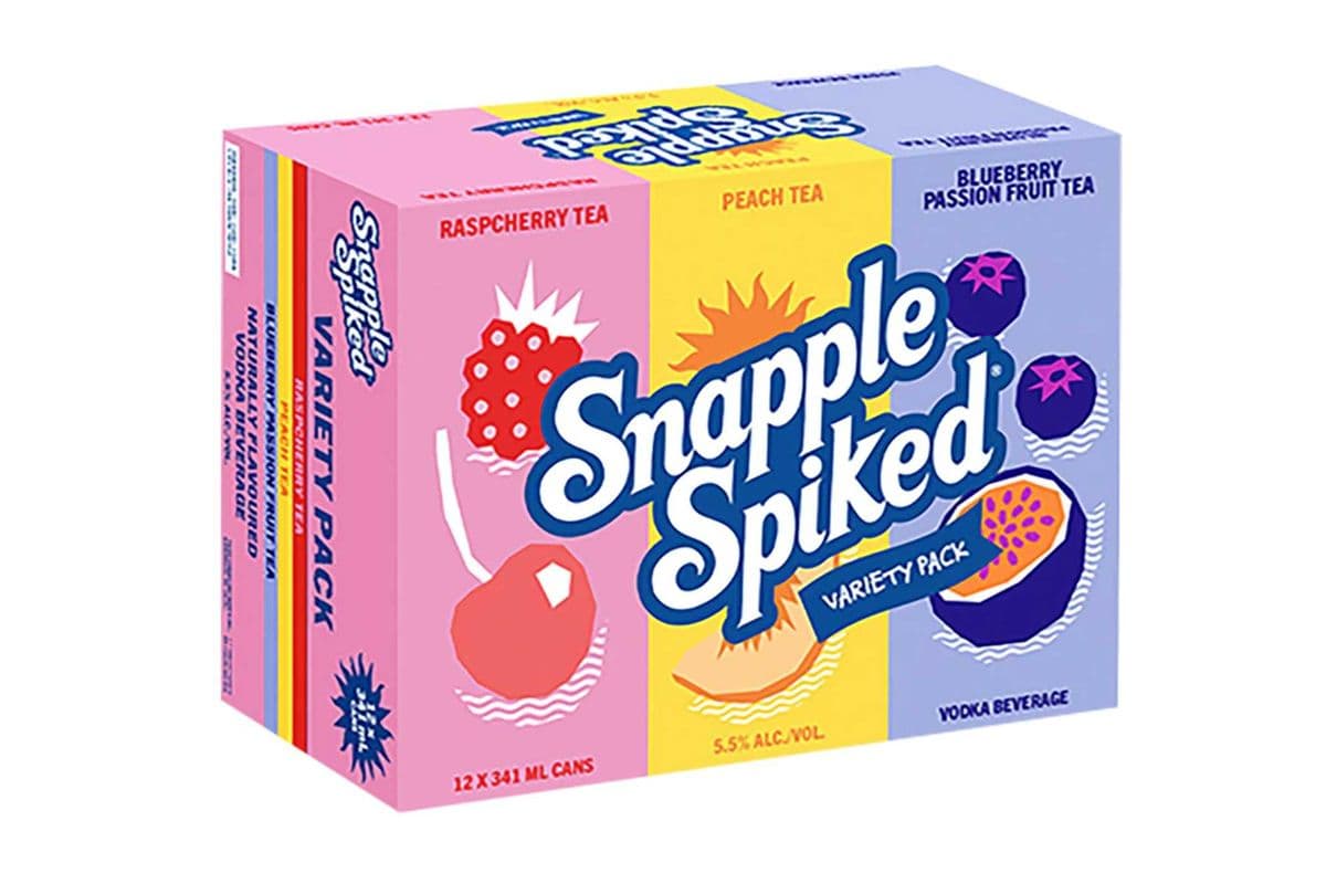 SNAPPLE SPIKED VARIETY PACK 12 CANS (12 x 341 ML)