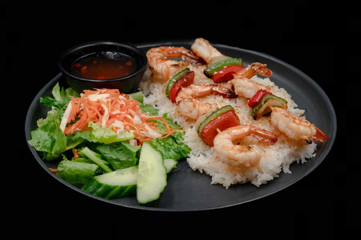 Brochettes de crevettes