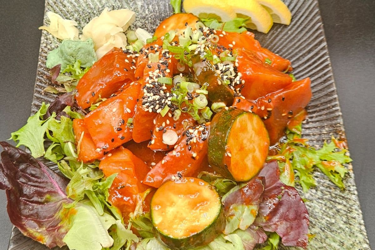 Spicy Salmon Sashimi