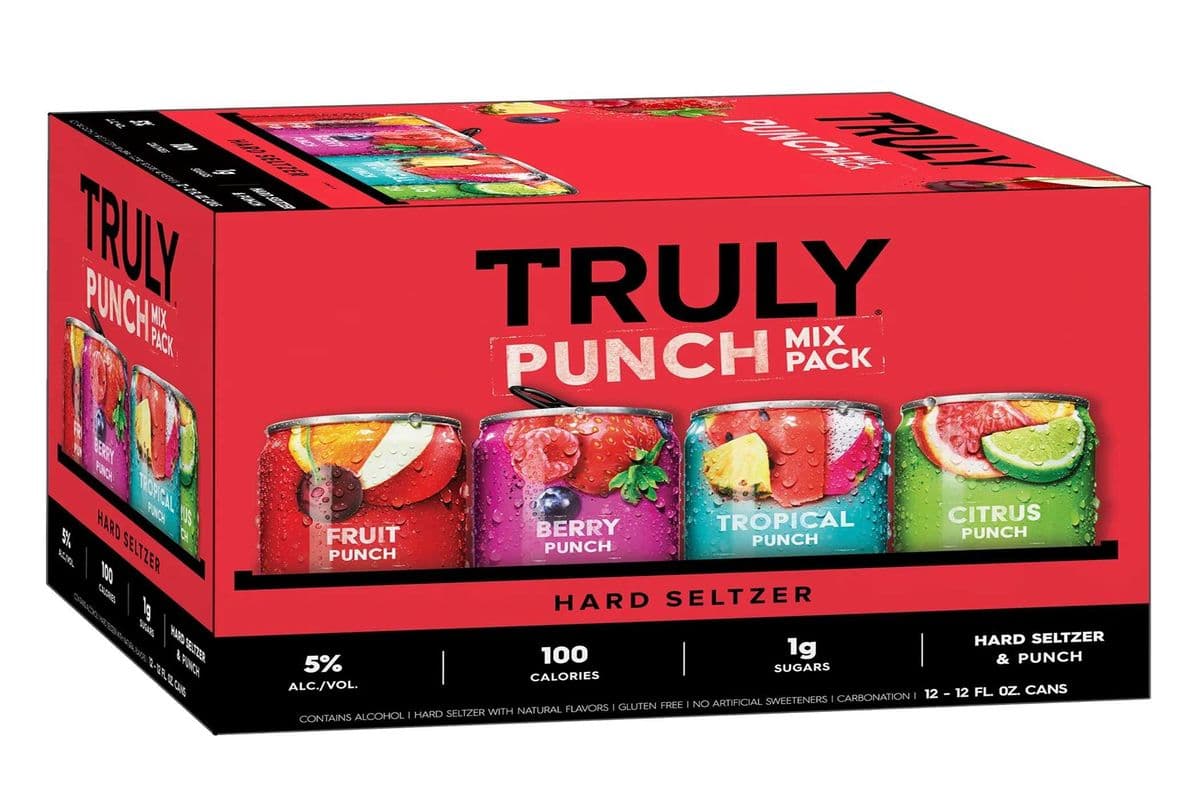 TRULY HARD SELTZER PUNCH MIXER 12 CANS (12 x 355 ML)