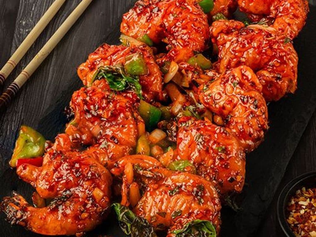Chilli Basil Tiger Prawn