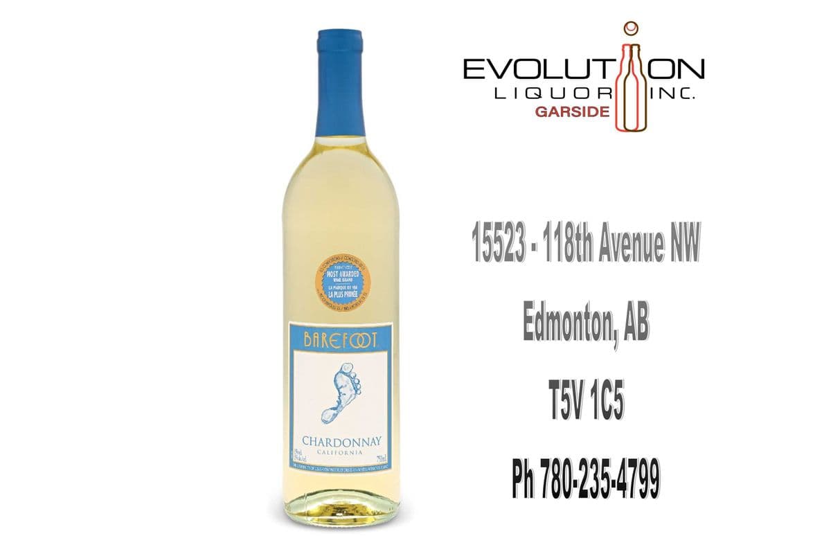 Barefoot Chardonnay 0750G (1 x 750ml Glass Bottle)