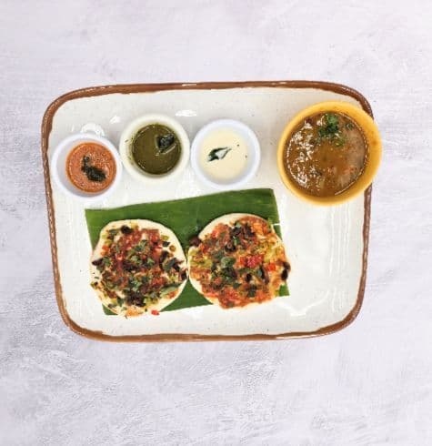 Capsicum & Mushroom Uthapam