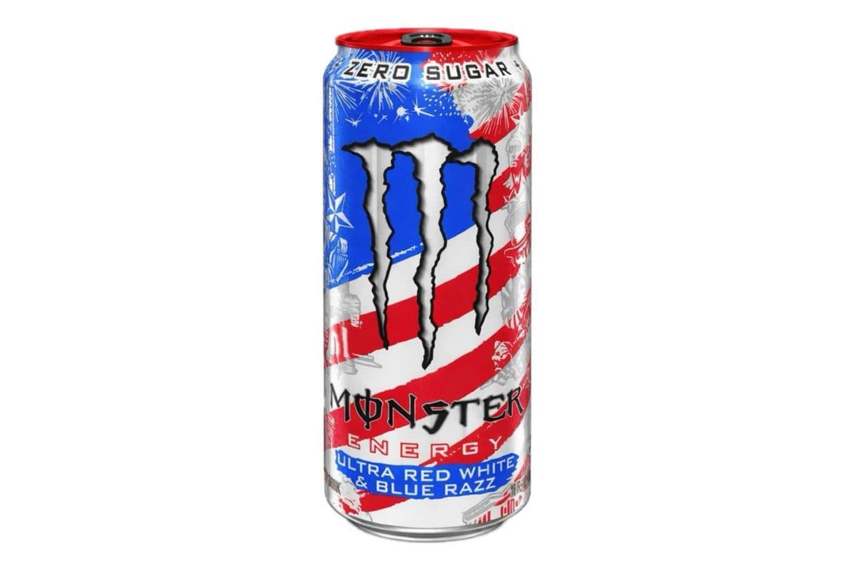 Monster Energy Zero Sugar Ultra Red White & Blue Razz (473 ml)