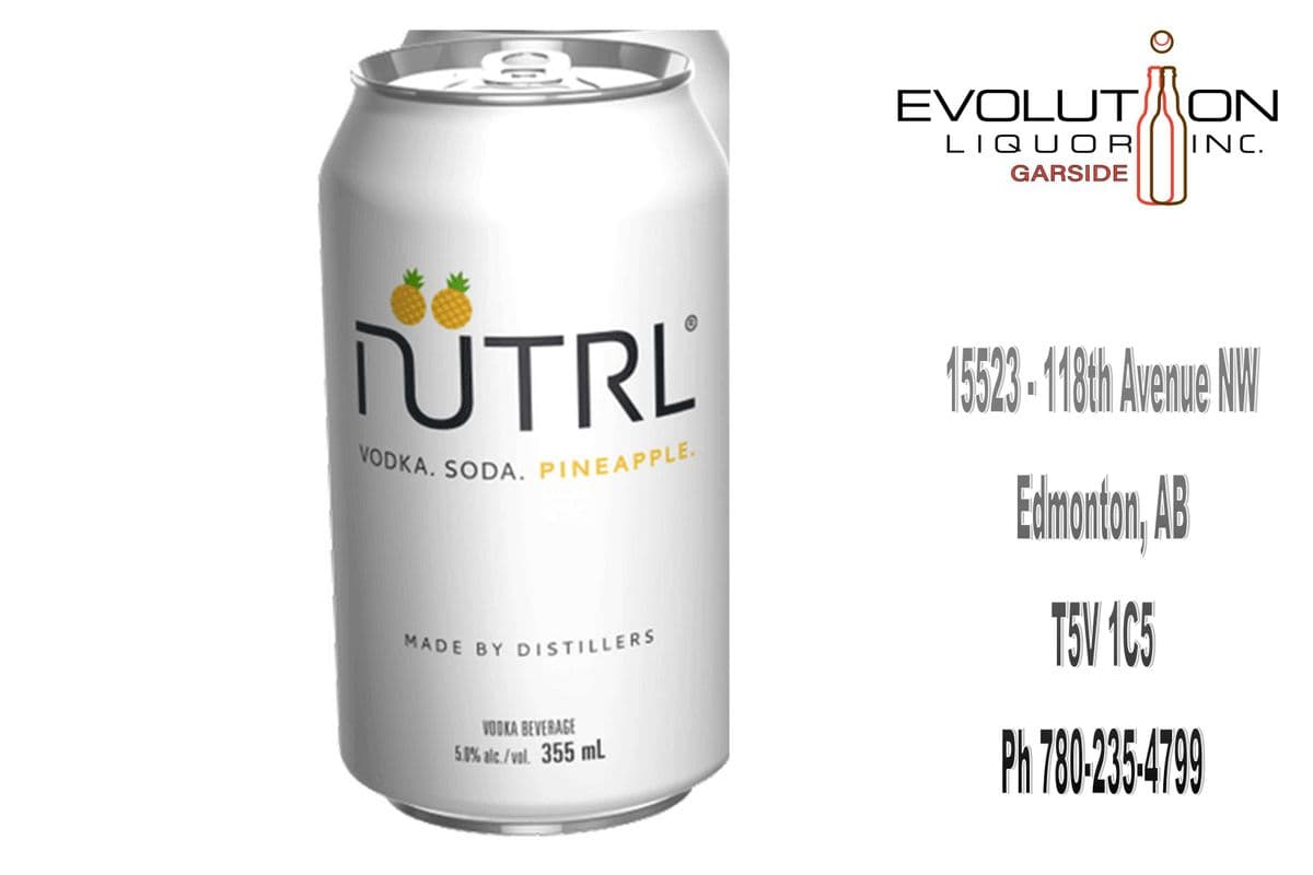 Nutrl Vodka Soda Pineapple C355-01 (1 x 355ml Can)