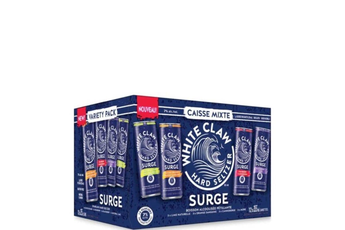 White Claw Surge Variety Pack (12 x 355 ml Cans)