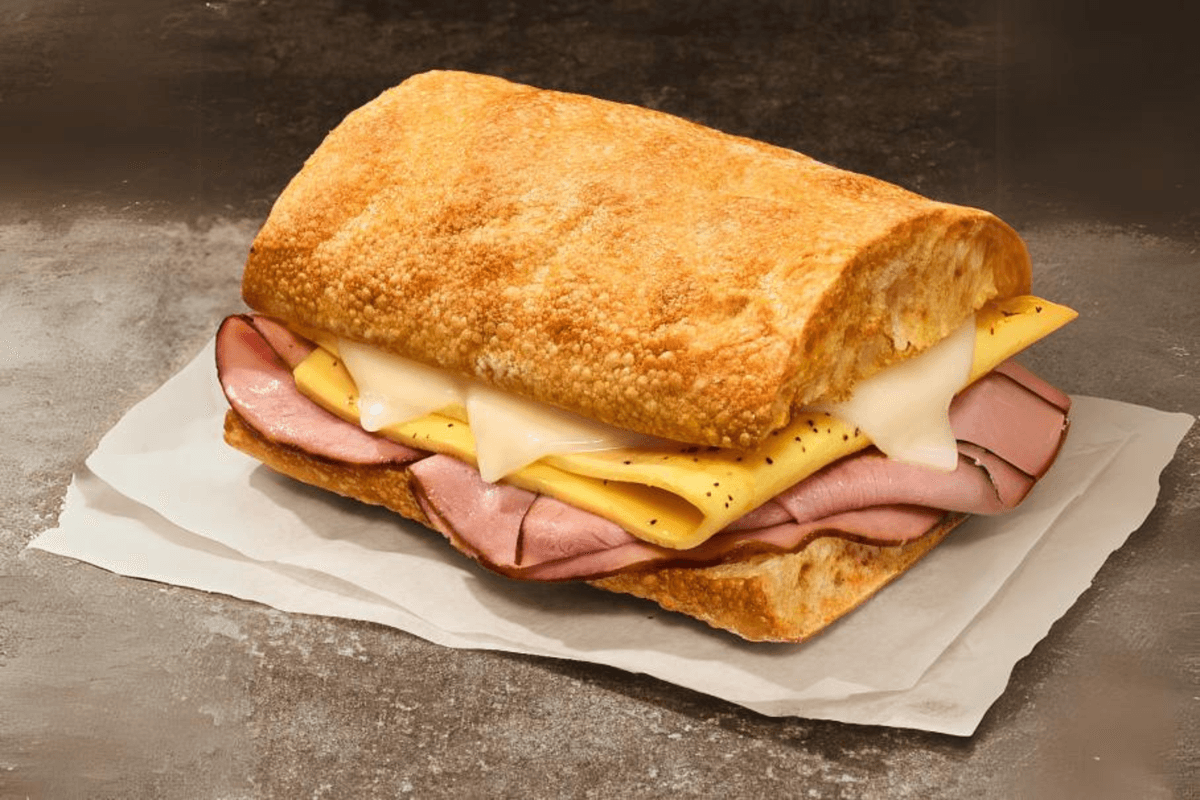 Ciabatta Ham, Egg & Cheese Sandwich