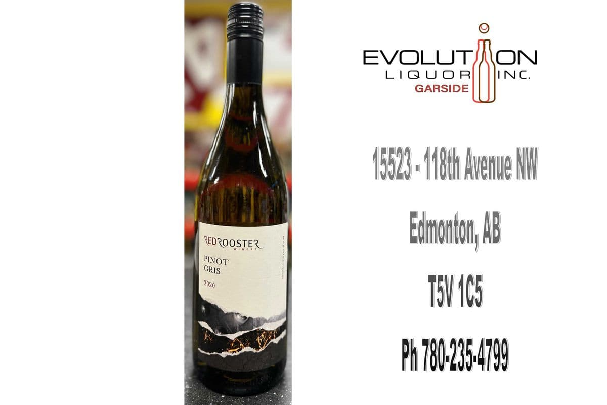 Red Rooster Pinot Gris 2020 VQA (1 x 750ml Glass Bottle)