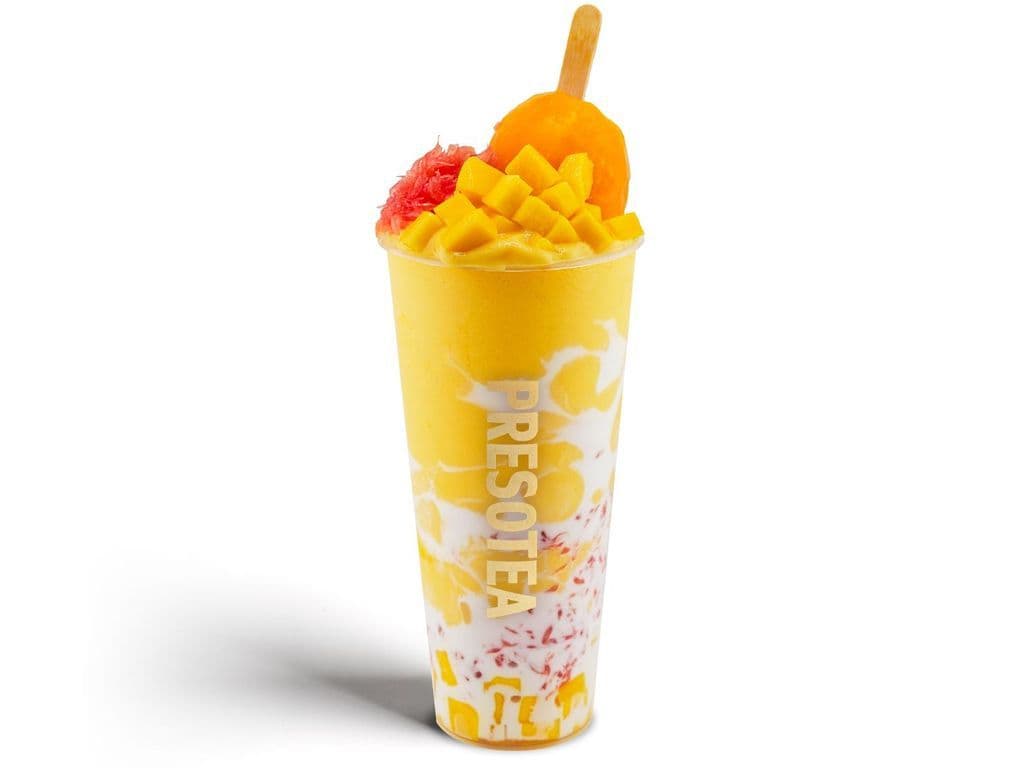 Frappé mangue et noix de coco avec popsicle / Real Mango Coconut Popsicle Slush