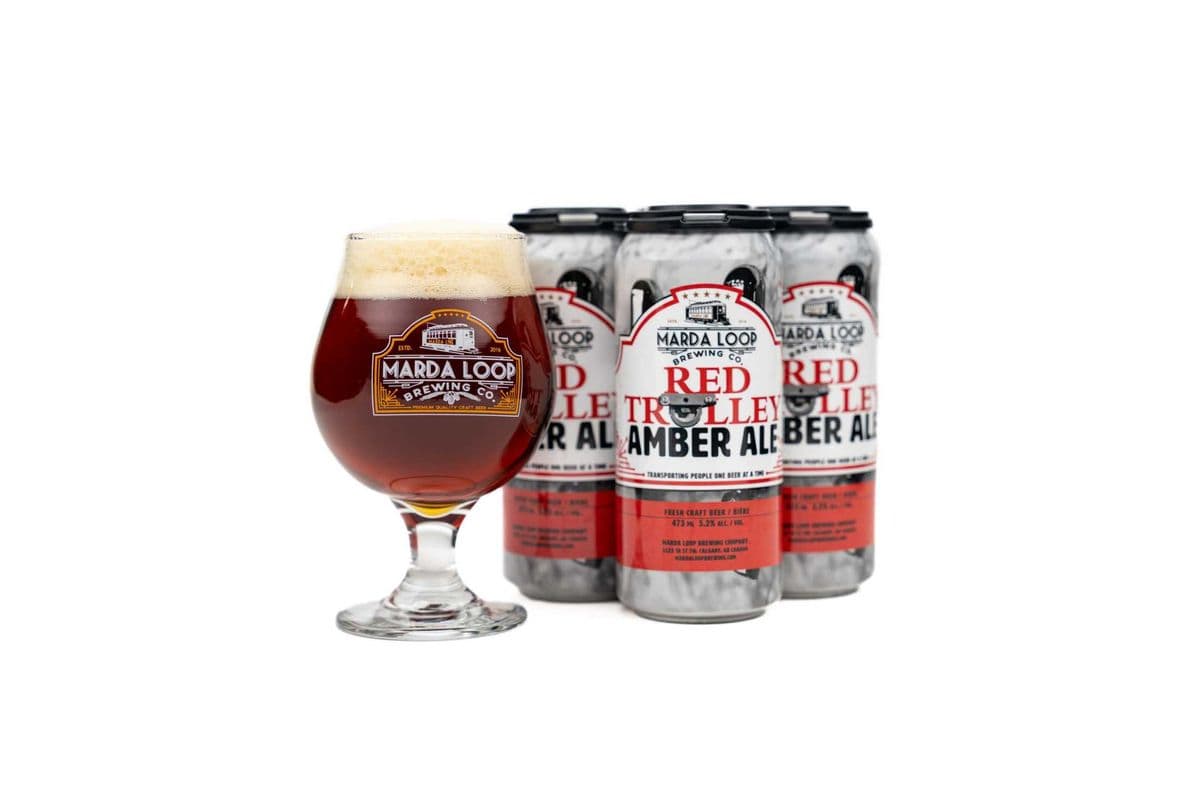 Marda Loop Brewing Red Trolley Amber Ale (4 Cans) (1 x 4x473ML)
