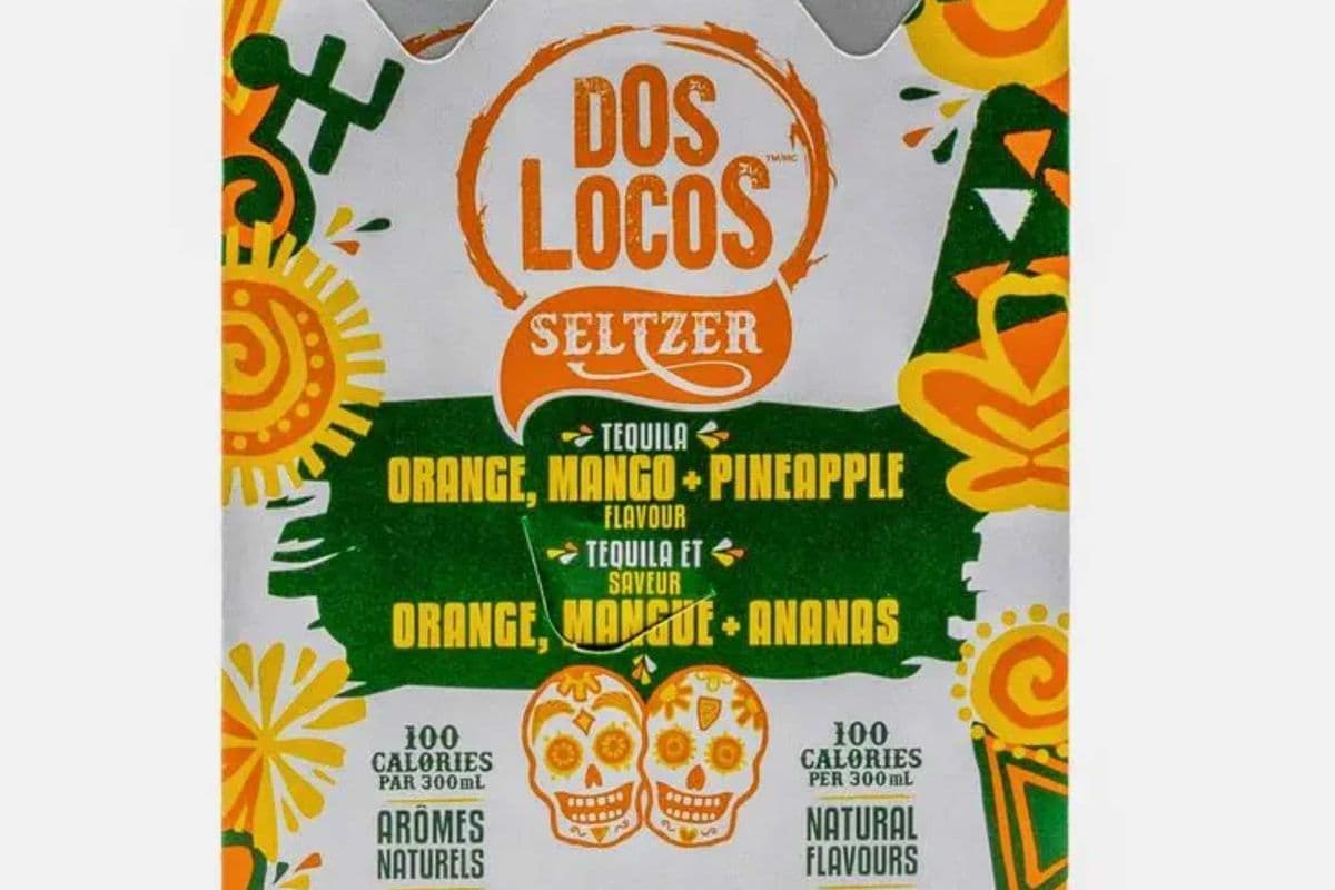 Dos Locos Orange Mango Pineapple Tequila (4 x 300 ml Cans)