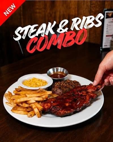STEAK AND RIB COMBO