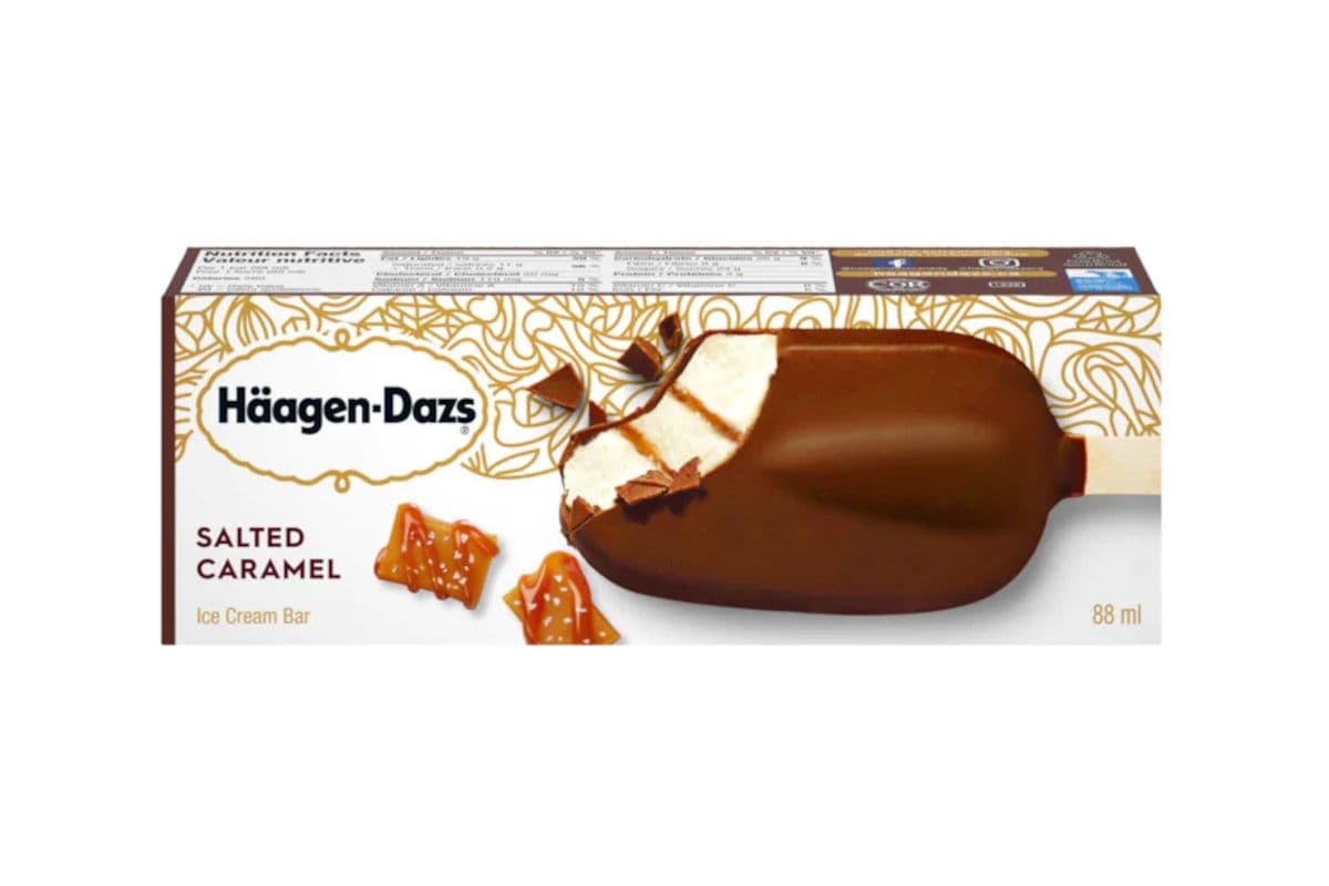 Haagen - Dazs Salted Caramel Ice Cream Bars (88 ml)