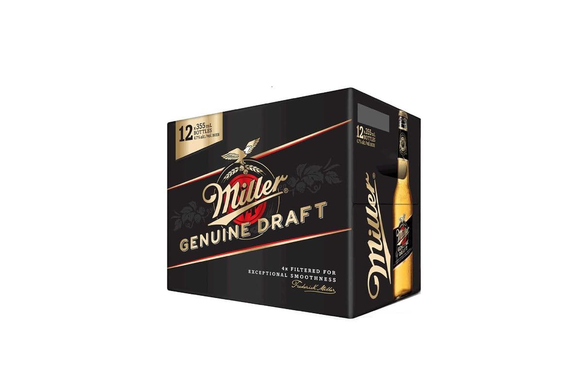 797296. MILLER GENUINE DRAFT (12 x 355ML (BOTTLES))