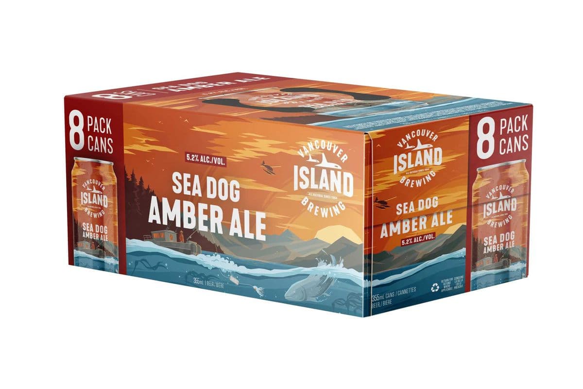 Vancouver Island Brewing Sea Dog Amber Ale (8 x 355 ml can)