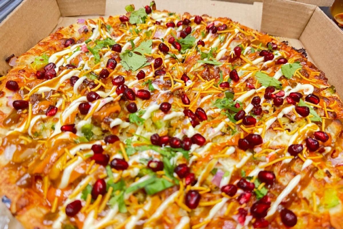 10" small Samsosa pizza