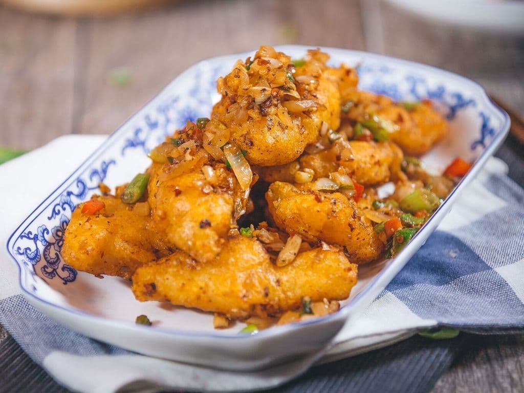 Fish with Spicy Salt Pepper/D45