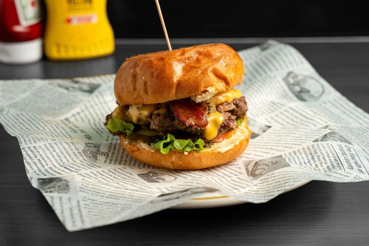 Flame and Fork Loaded Burger