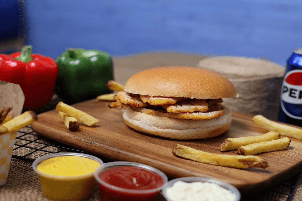 Back Bacon on a Kaiser Sandwich