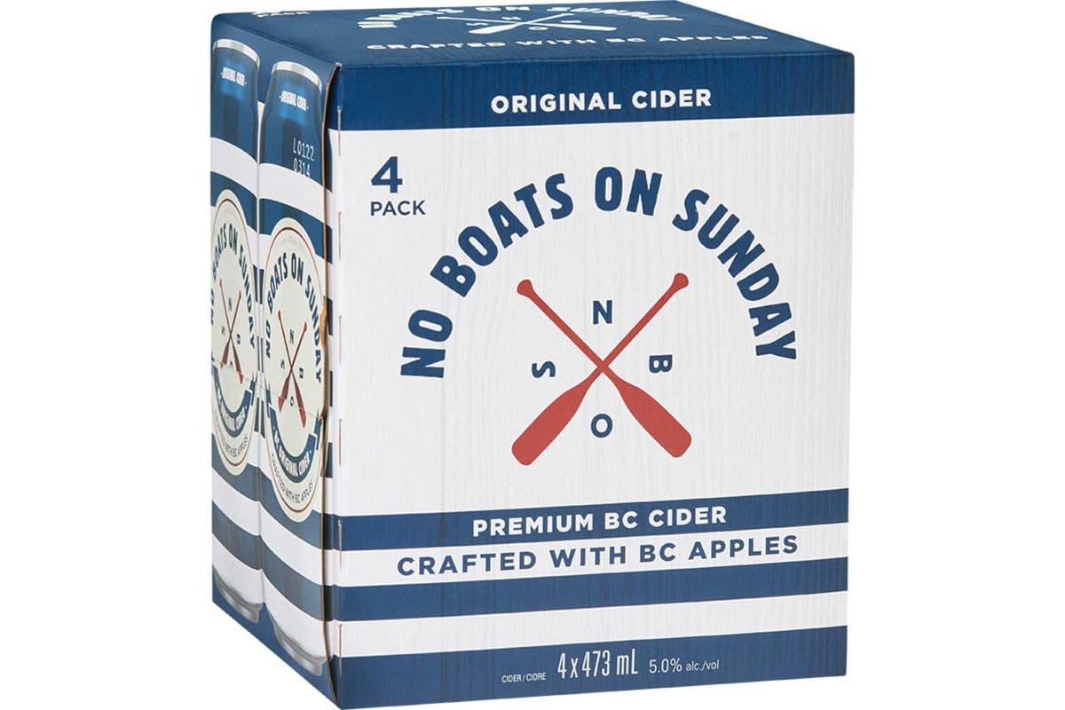 No Boats On Sunday Original Cider (4 x 473ml can)