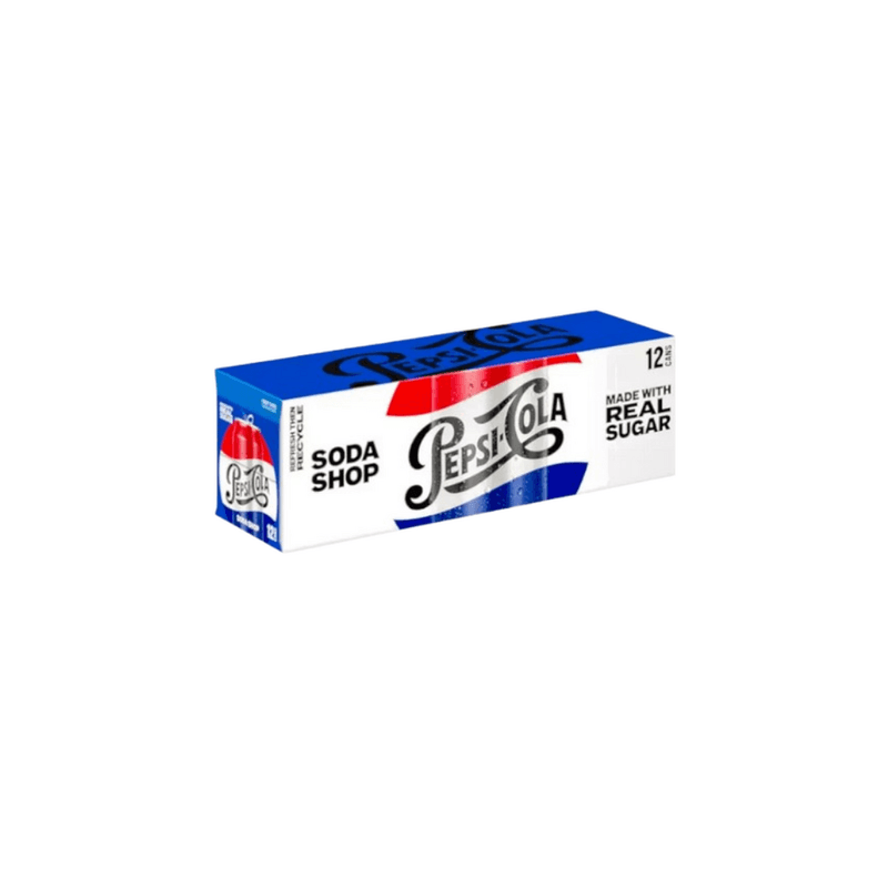 Pepsi Soda Shop Real Sugar 12-pack – USA (355ml)