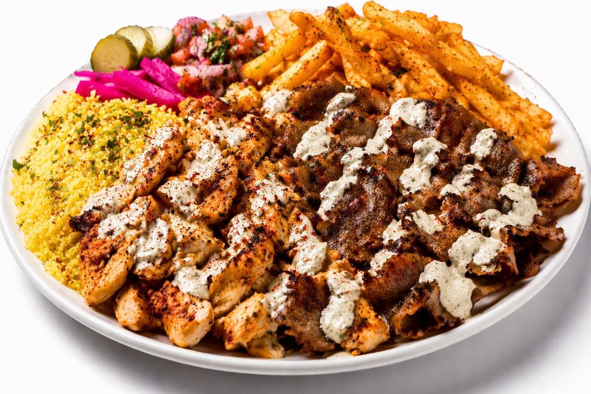 Chicken & Beef Mixed Rice N Fries