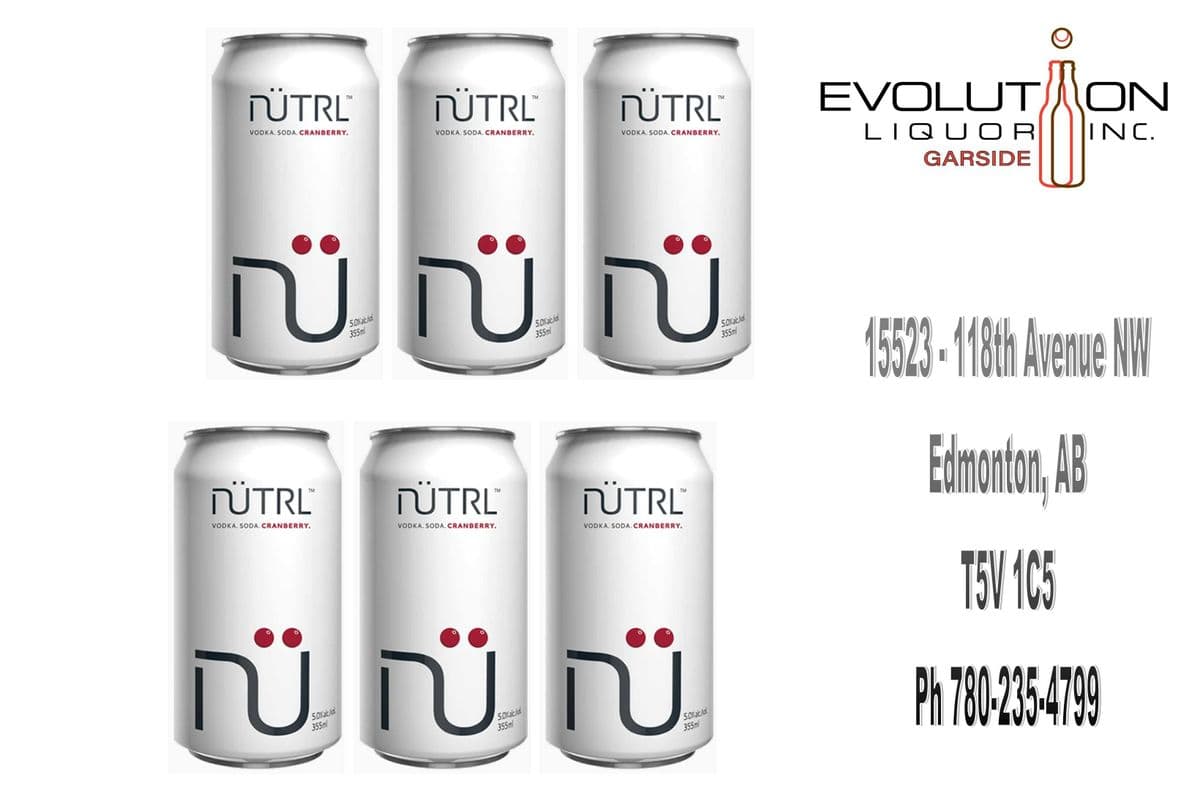Nutrl Vodka Soda Cranberry C355-06 (6 x 355ml Can)
