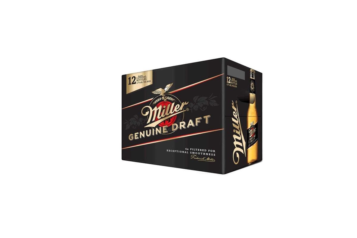 797296. MILLER GENUINE DRAFT (12 x 355ML (BOTTLES))