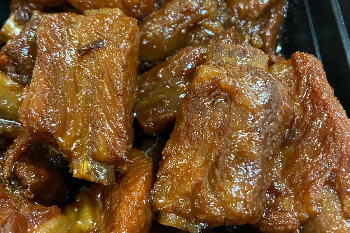 95. Honey Garlic Spare Ribs