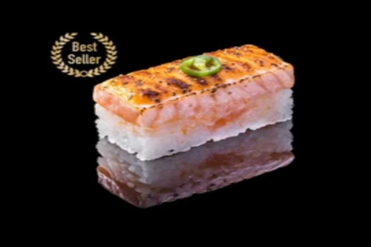 Spicy Salmon Oshizushi(6pcs)