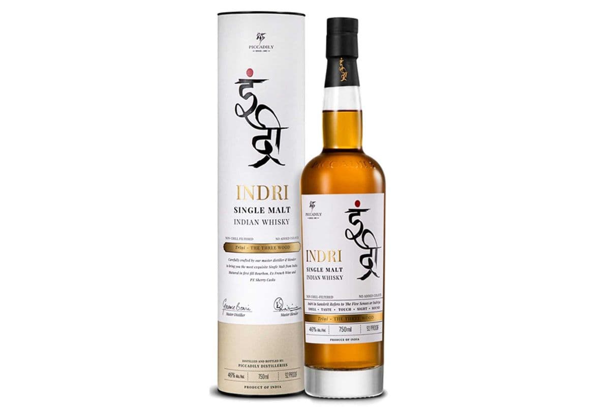 INDRI SINGLE MALT INDIAN WHISKY 750 ML (1 x 750 ML)