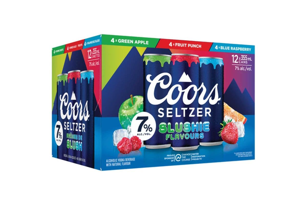 Coors Slushie 7% Mixer Hard Vodka Seltzer (12 x 355ml can)