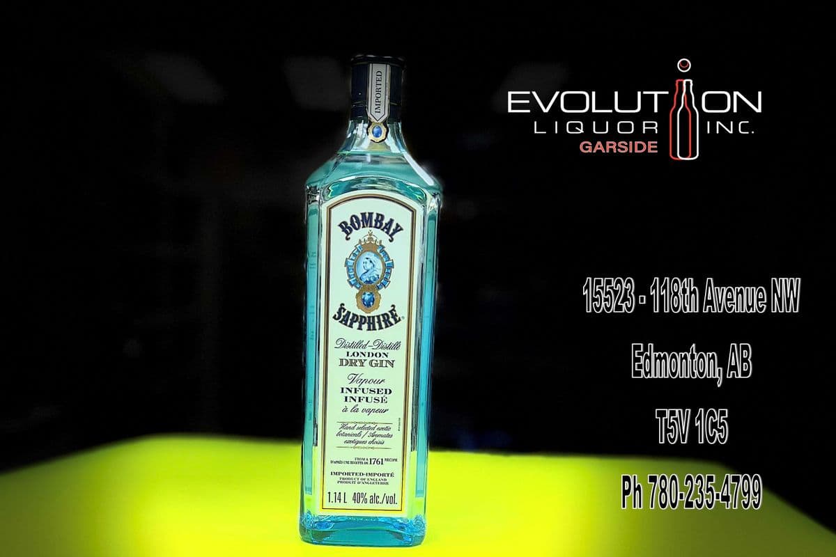 Bombay Sapphire London Dry Gin 1140G (1 x 1.14L Glass Bottle)