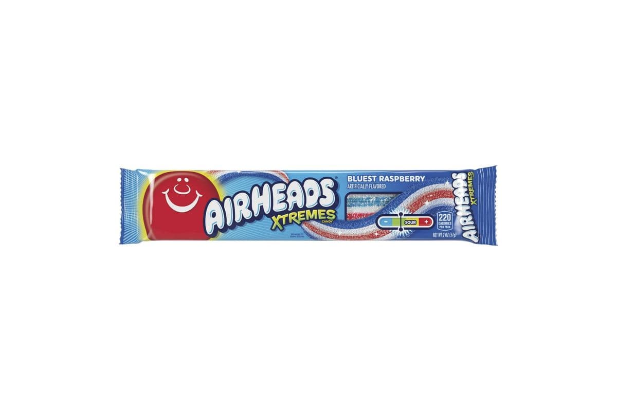 Airheads Xtremes Sour Belts Bluest Raspberry