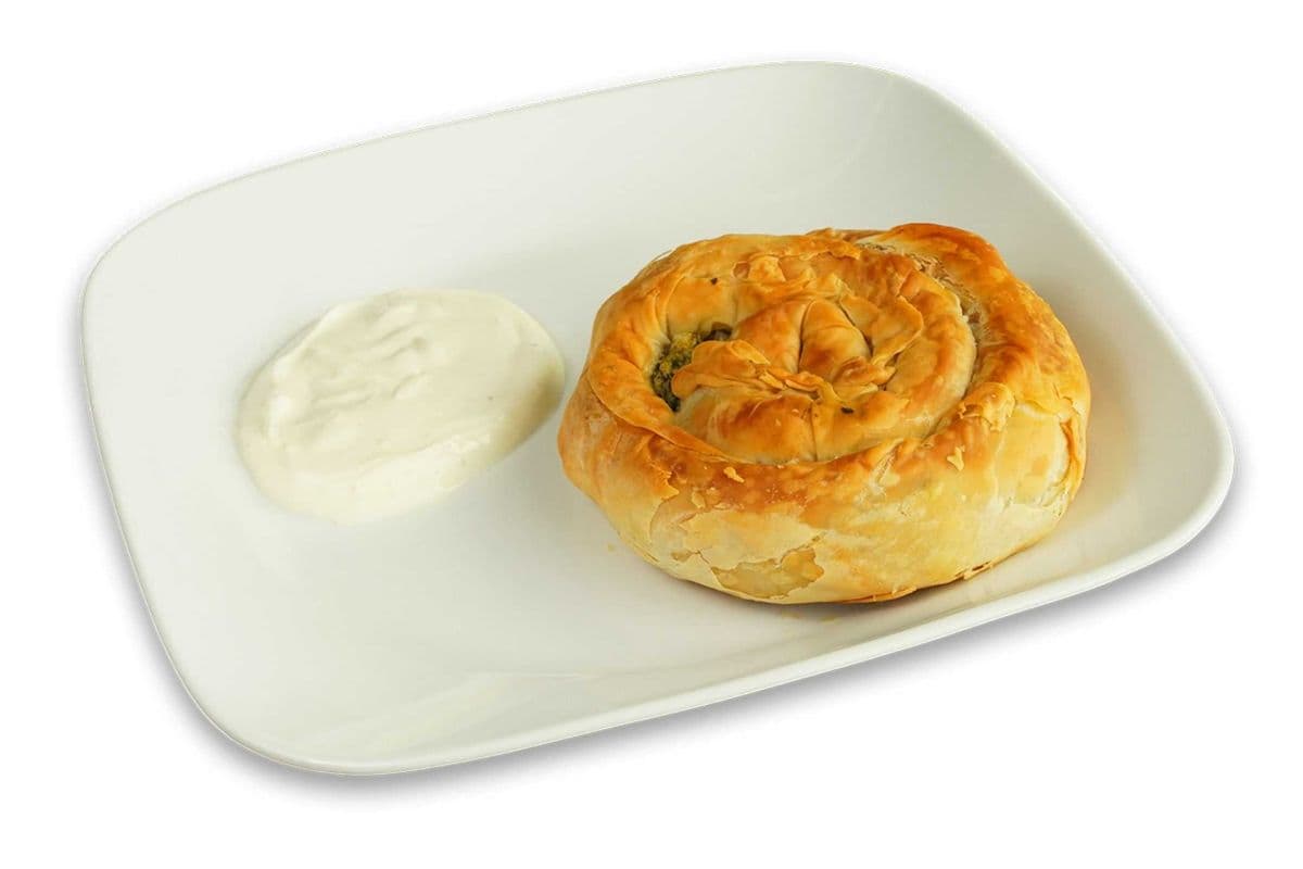 Spinach Pie with Tzatziki