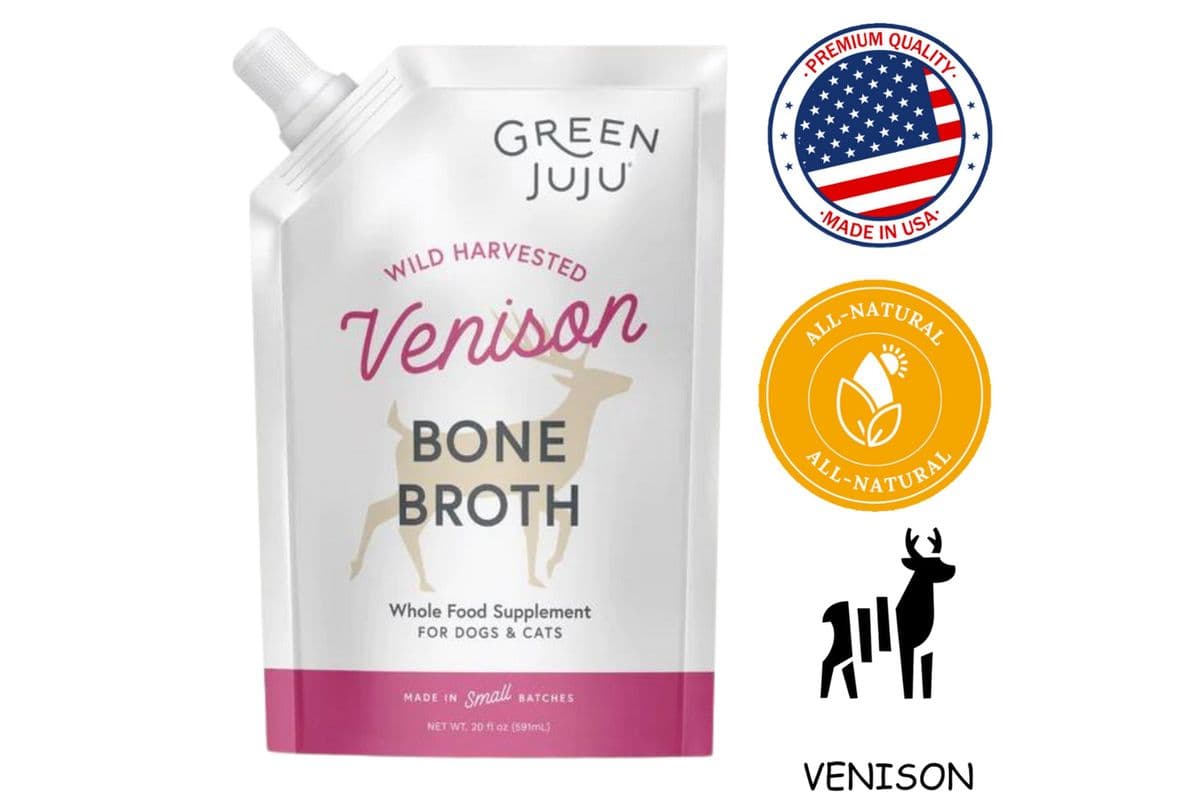 Green Juju Venison Bone Broth Dog (20 oz)