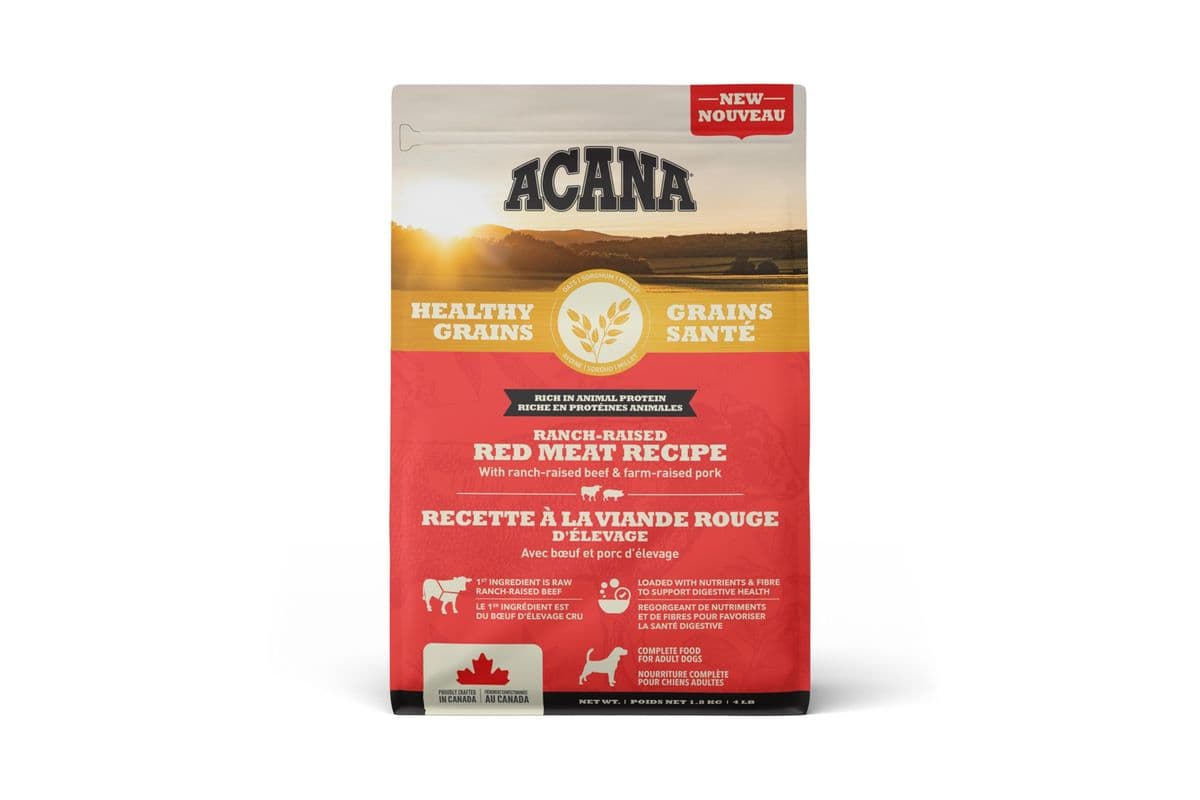 ACANA Healthy Grains Ranch-Raised Red Meat Dry Dog Food (1.8 kg)