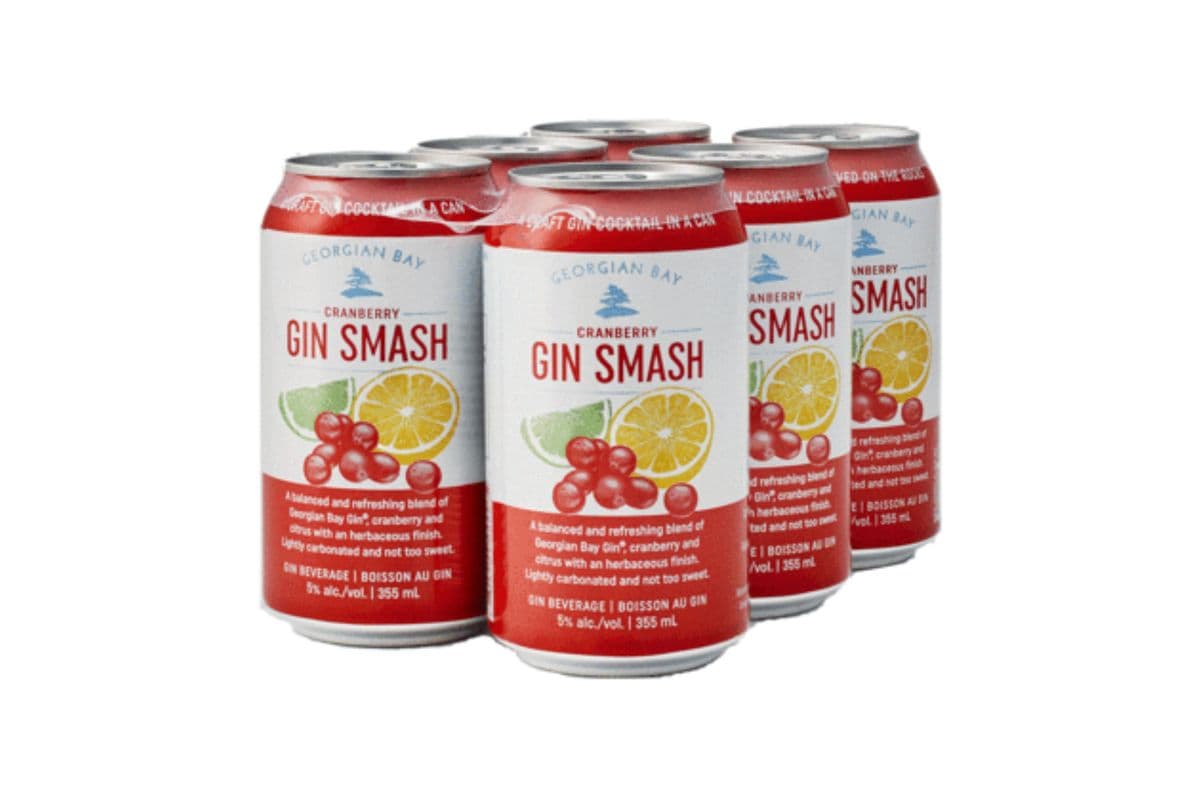 Georgian Bay Cranberry Gin Smash (6 Cans)